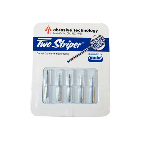 Abrasive Technology 201.3VF Two Striper FG Friction Grip Interproximal Trimmer Very Fine Grit Diamond Burs 5/Pk 2015053 Abrasive Technology 201.3VF Two Striper FG Friction Grip Interproximal Trimmer Very Fine Grit Diamond Burs 5/Pk 2015053
